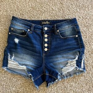 Daisy Duke cut-off shorts size 7 with front and back pockets